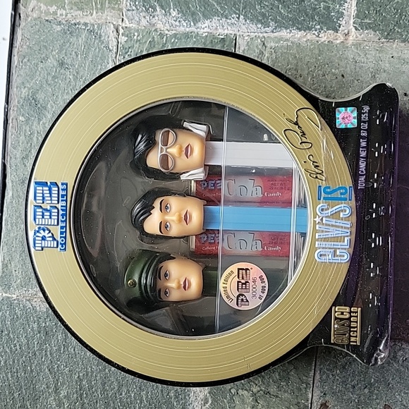 Pez Other - Elvis 3 Pez And Cd 2007 Set Sealed.